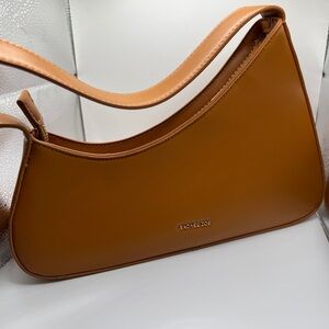 Rachel Zoe Asymmetrical Tan Shoulder Bag